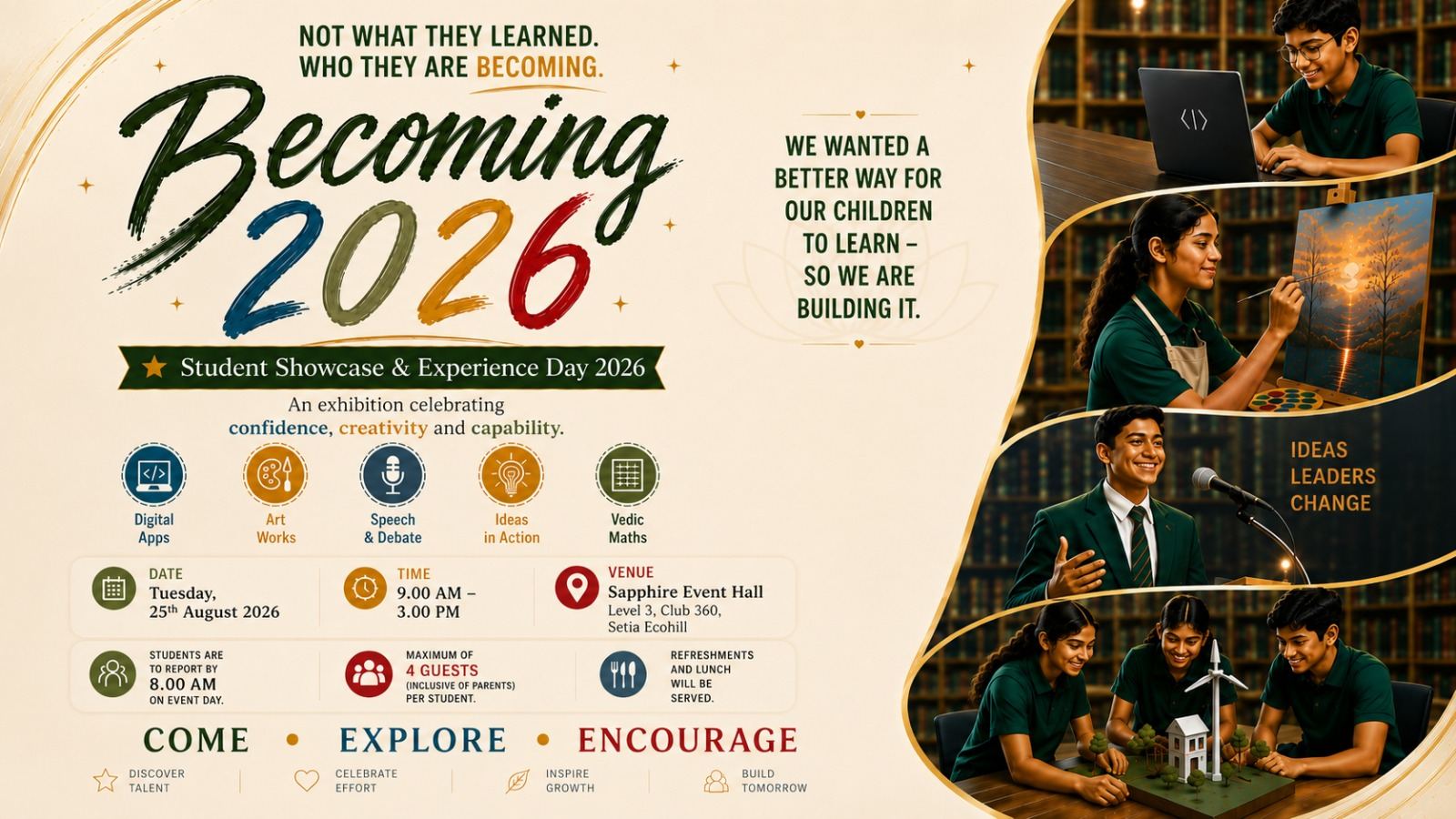 Becoming 2026 event poster